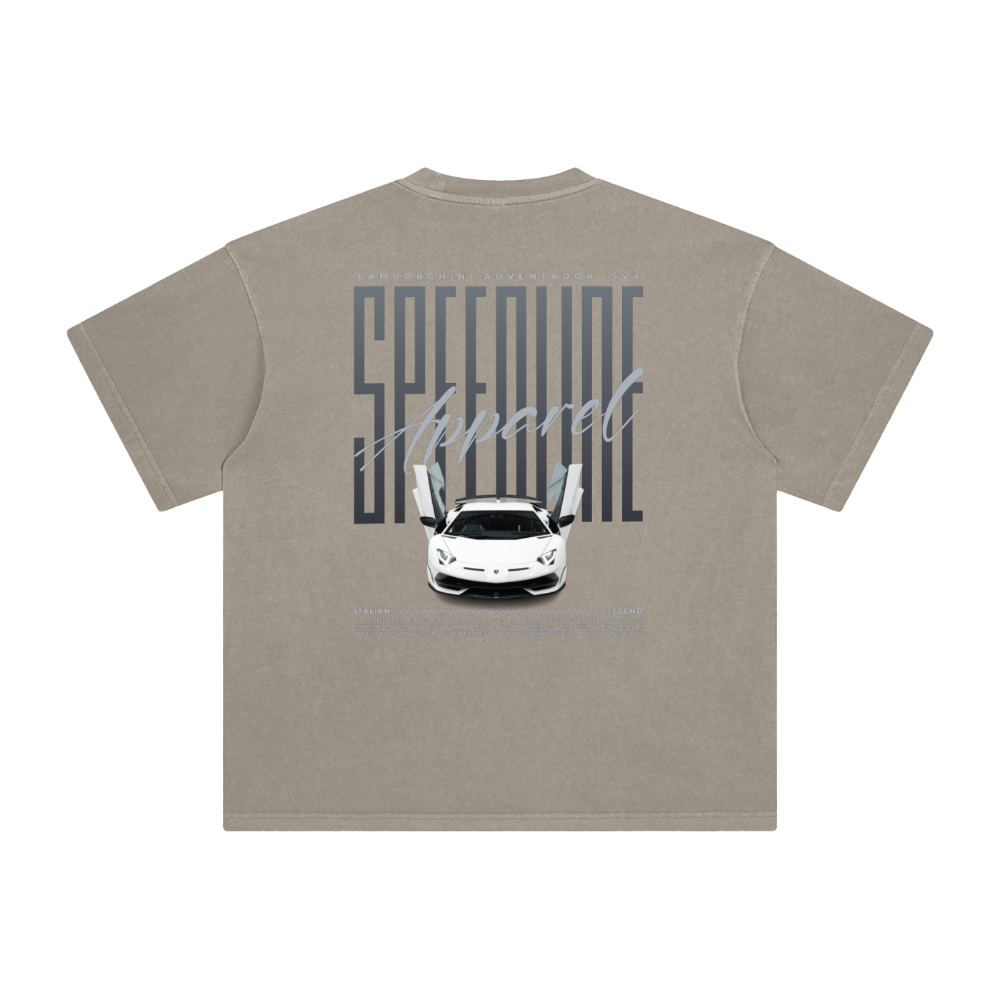 LAMBORGHINI SVJ WASHED OVERSIZED TEE