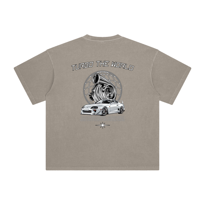 SUPRA TURBO THE WORLD WASHED TEE