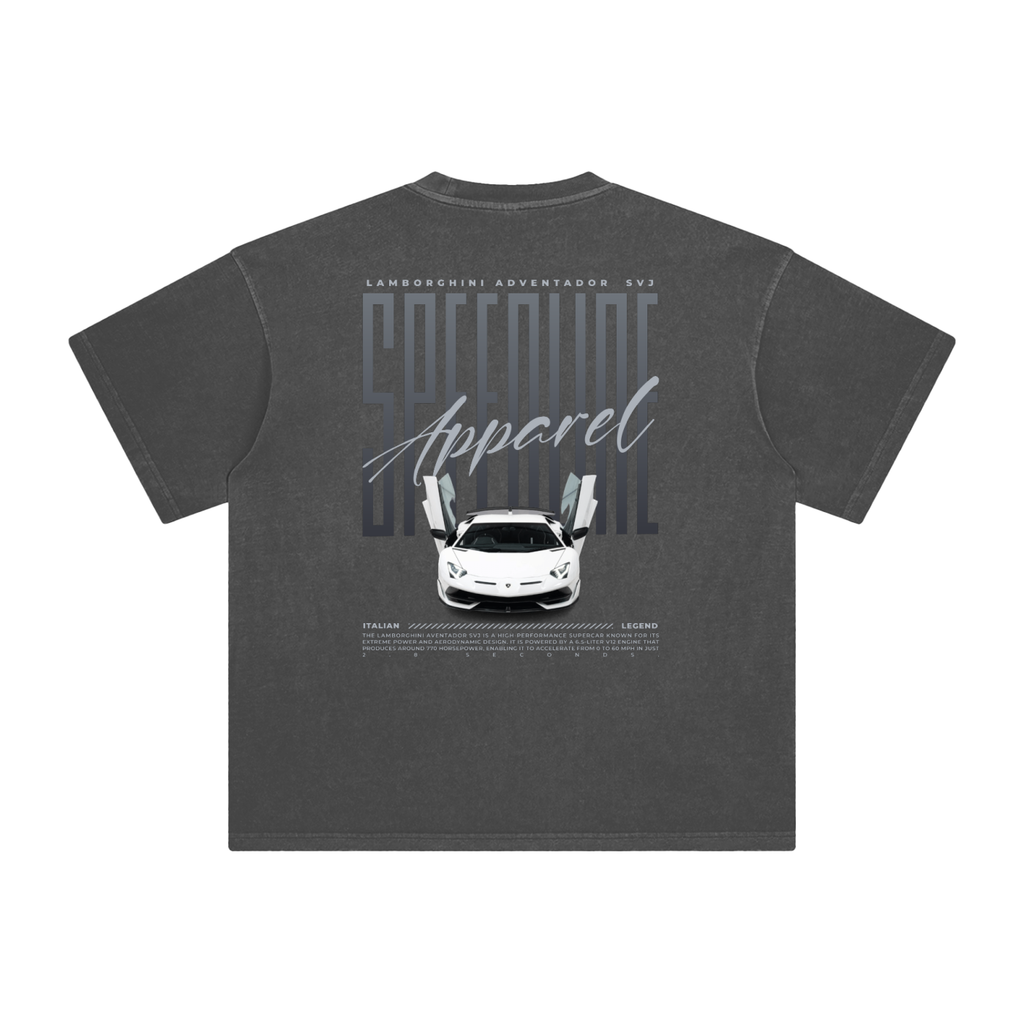 LAMBORGHINI SVJ WASHED OVERSIZED TEE