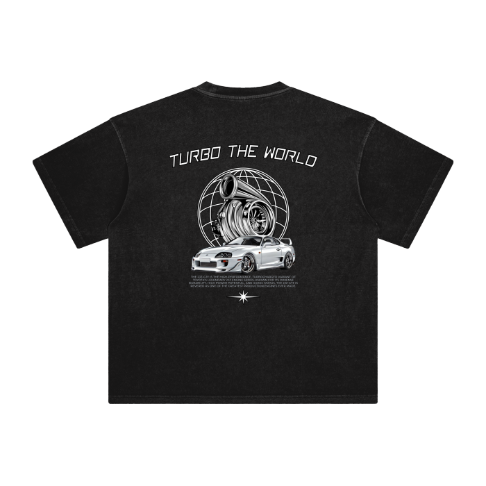 SUPRA TURBO THE WORLD WASHED TEE