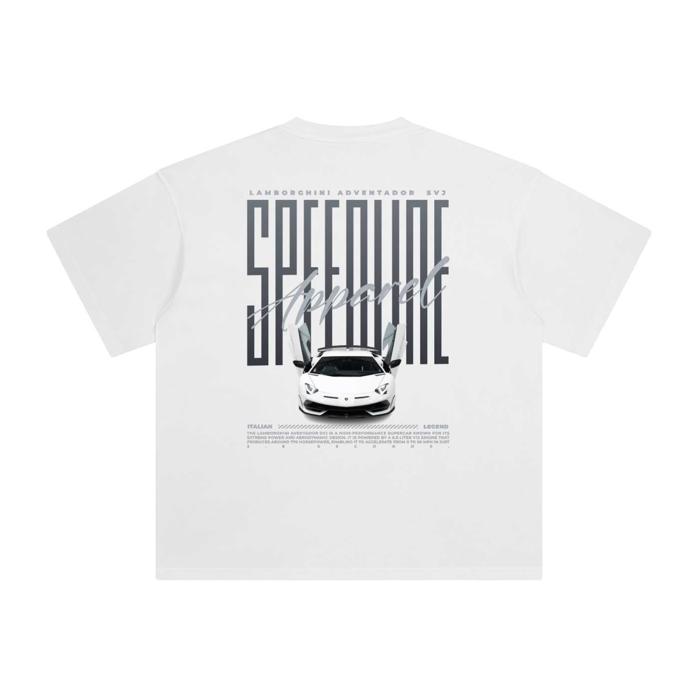 LAMBORGHINI SVJ WASHED OVERSIZED TEE