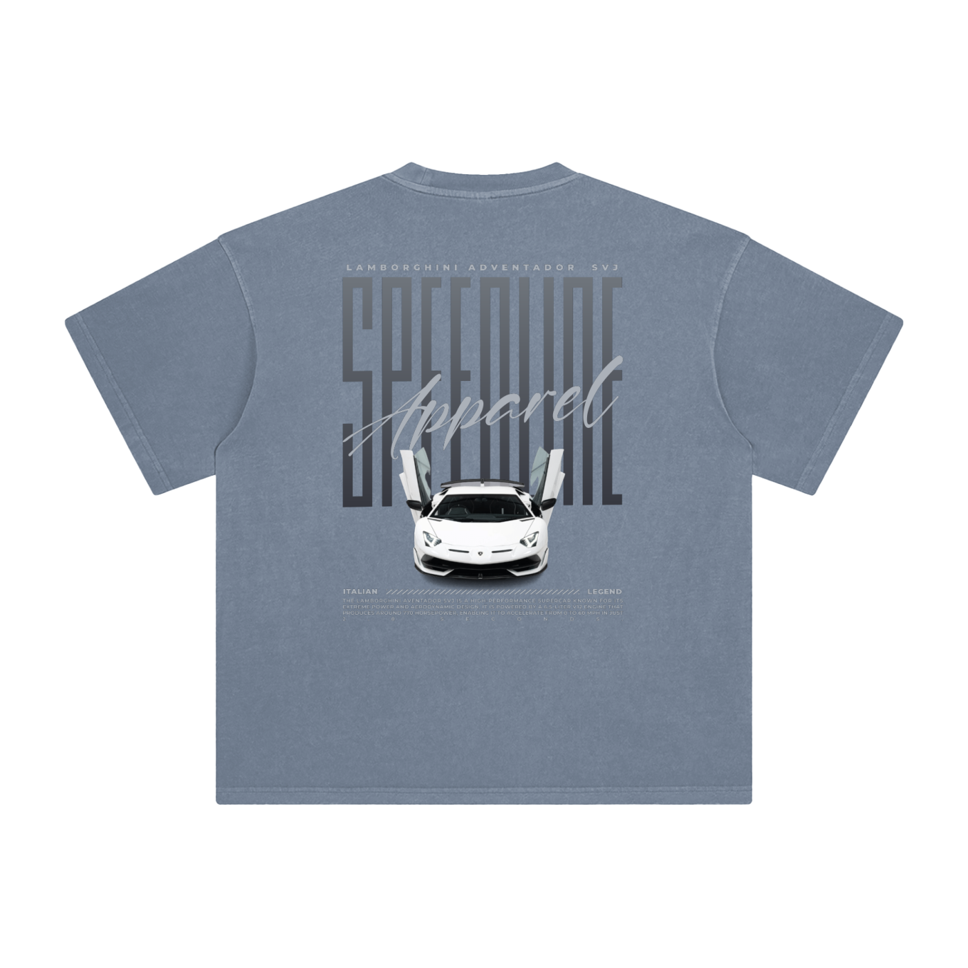LAMBORGHINI SVJ WASHED OVERSIZED TEE