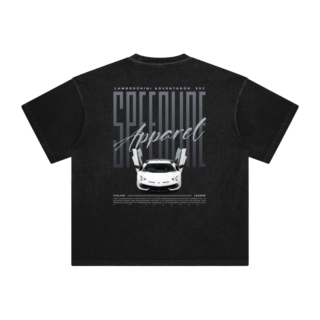 LAMBORGHINI SVJ WASHED OVERSIZED TEE