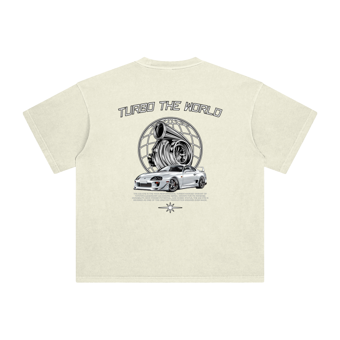 SUPRA TURBO THE WORLD WASHED TEE