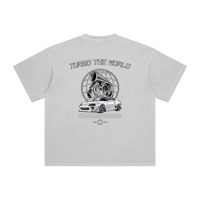 SUPRA TURBO THE WORLD WASHED TEE